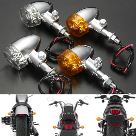 Motorcycle 9 Led Turn Signal Indicator Light Universal For Harley