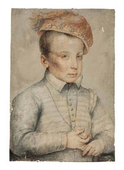 François Clouet Tours Circa 1515 1572 Paris Portrait Of A Boy