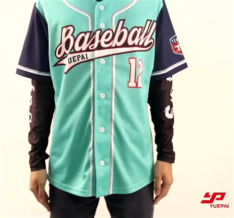 Oem Striped Team Baseball Jersey Men Shirt Custom Print Baseball