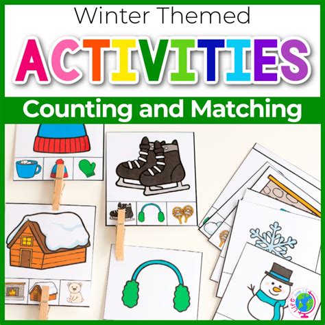Free Winter Missing Number Clip Cards For Kindergarten