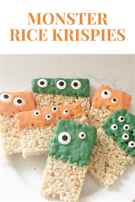 Monster Rice Krispie Treats Sweet Frugal Life