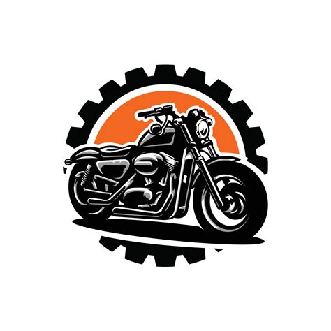 Big Bike Motorcycle Club Emblem Circle Logo Label Template Best For