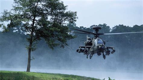 Grey Helicopter Boeing Apache AH D Military AH Apache