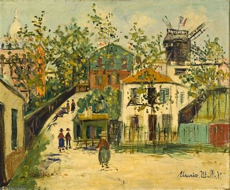 Montmartre 1930 Por Maurice Utrillo 1883 1955 France Museu De