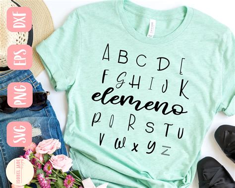 elemeno svg teacher svg alphabet svg teacher shirt svg etsy