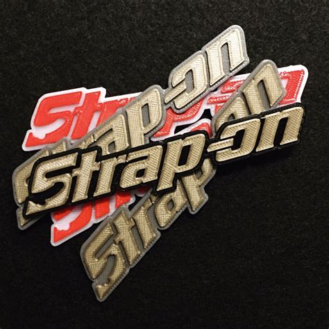 Strap On Badge Logo Toolbox Garage Mechanic Joke Funny Snap 3d Printed