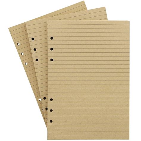 240 Sheets Lined Filler Paper Binder Notebook Papers 6 Hole Punch For