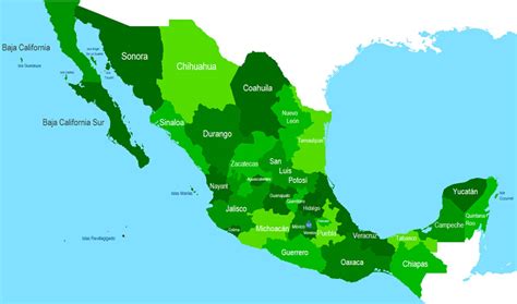 Mapa De México Político De Carreteras Y Otros