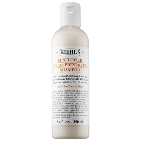 Kiehls Since 1851 Sunflower Color Preserving Shampoo 84 Oz 250 Ml