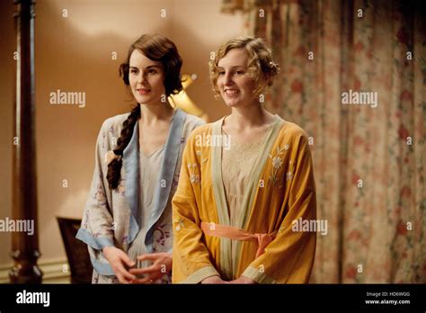 Downton Abbey L R Michelle Dockery Laura Carmichael Season 3