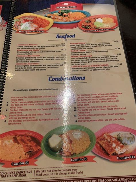 Menu At Los Arcos Mexican Restaurant Gardendale