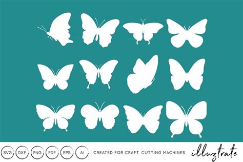 Butterflies SVG Cut File - DXF - Craft Cutting Files