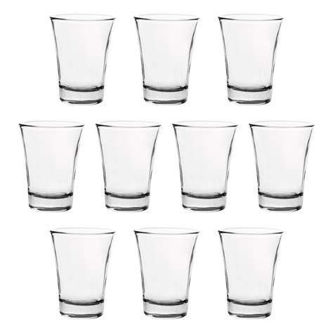 Shot Glasses 2 Oz Set Of 10 Bulk Pack Great For Wedding Party Birthday Ts Black