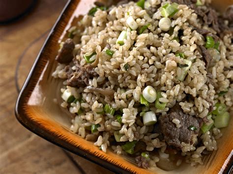 Cook it with ginger, garlic and green onions. Chinese-Style Beef Fried Rice | Recipe | Beef fried rice ...