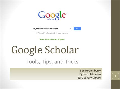 Released in beta in november 2004. PPT - Google Scholar PowerPoint Presentation, free ...