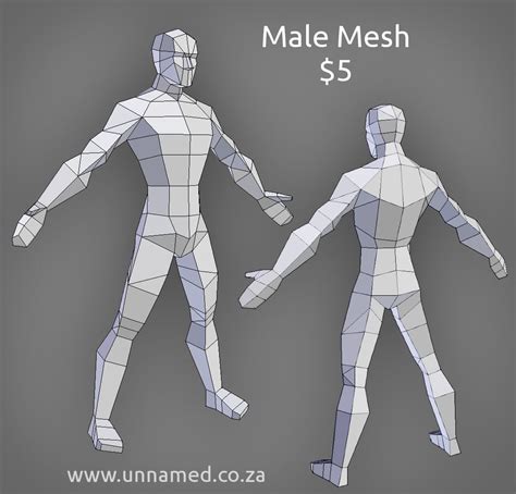 Low Poly Male Model By Yeshuanel Low Poly Models Low Poly Low Poly