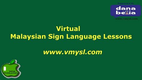 Malaysian Sign Language Alphabet Youtube