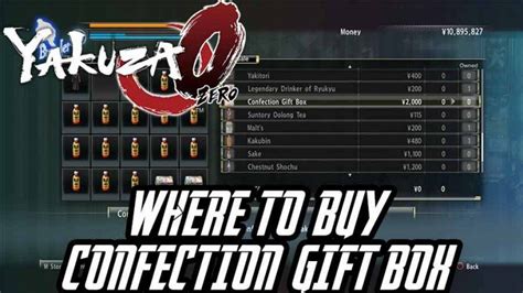 Where To Buy The Confection T Box In Yakuza 0