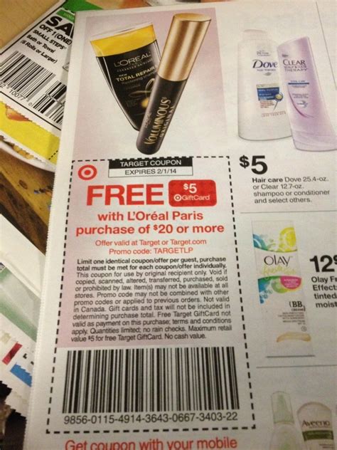 Get A 5 Target T Card With Loreal Paris Purchase Of 20 Or More
