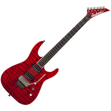 Jackson Sl2q Pro Series Soloist Elec Guitar Trans Red Nearly New At