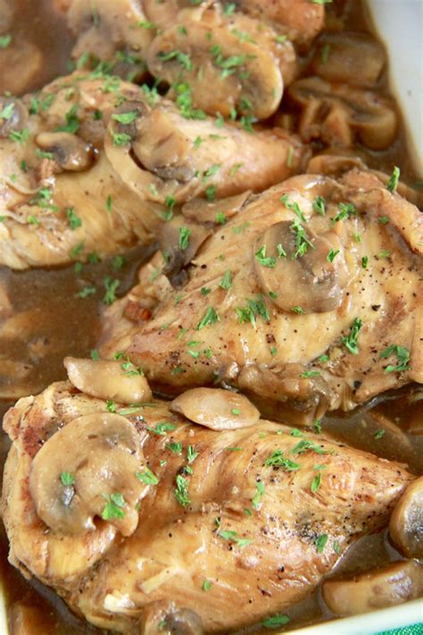 Top with garlic, mushrooms and marsala wine. Instant Pot Chicken Marsala