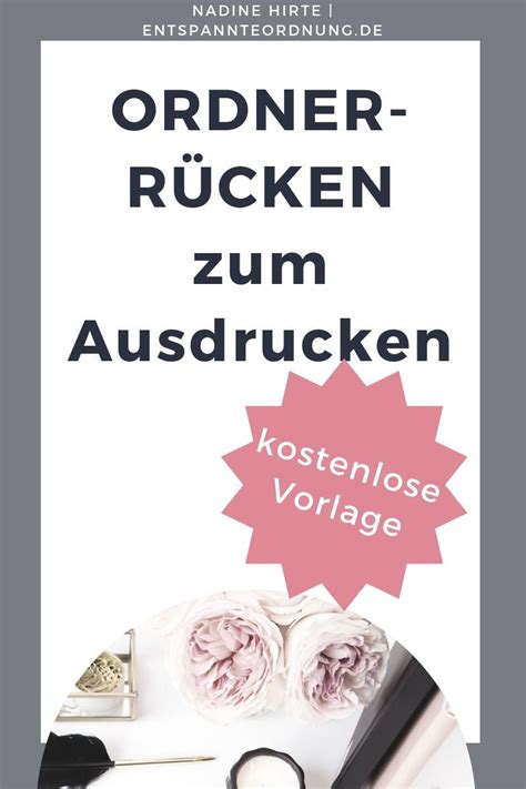 Die pins in meinem profil sind für die beliebtesten kategorien auf pinterest vorbereitet. Ordnerrücken Word [kostenlose Vorlage zum Download ...