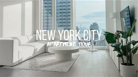 Nyc Apartment Tour All White Modern And Minimalistic 1 Bedroom Youtube