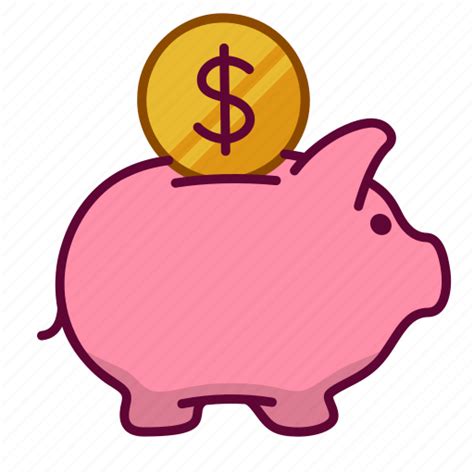 Bank Dollar Piggy Save Piggy Bank Money Coin Icon Download On