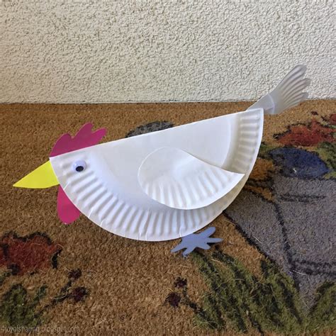 Paper Plate Chicken Craft - Cock a doodle doo 🐓 - The Joy of Sharing