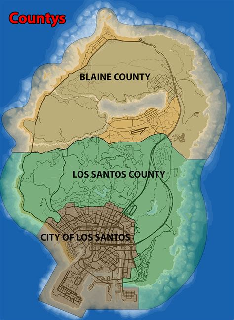 Gta 5 County Map