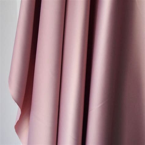 Soft Pink Polyester Satin Fabric Heavy Stretch Bridal Under Lace 150cm