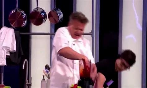 Gordon Ramsay Severs Hand In Front Of Horrified Live Audience