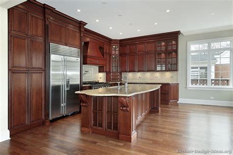 Pictures of Kitchens - Traditional - Dark Wood Kitchens, Cherry-Color