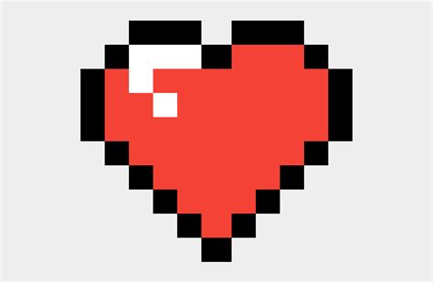 Minecraft Heart Pixel Art