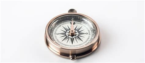 Premium Ai Image Closeup Of A Compass On A White Background Used For
