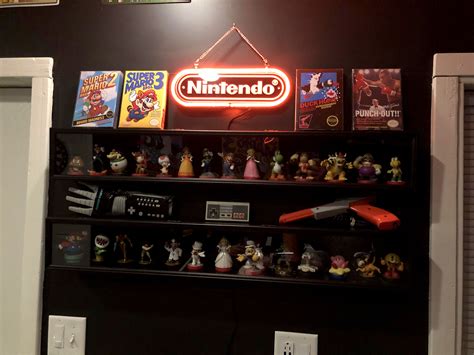 Small Nintendo Display Shelves Video Game Rooms Office Break Room