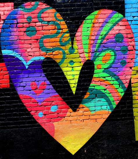 Heart Graffiti On A Wall Free Stock Photo Public Domain Pictures