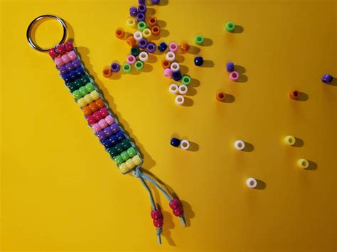 How To Make Rainbow Pony Bead Keychains