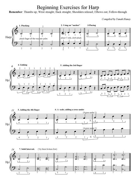 Printable Free Lap Harp Sheet Music For Beginners Printable Word Searches