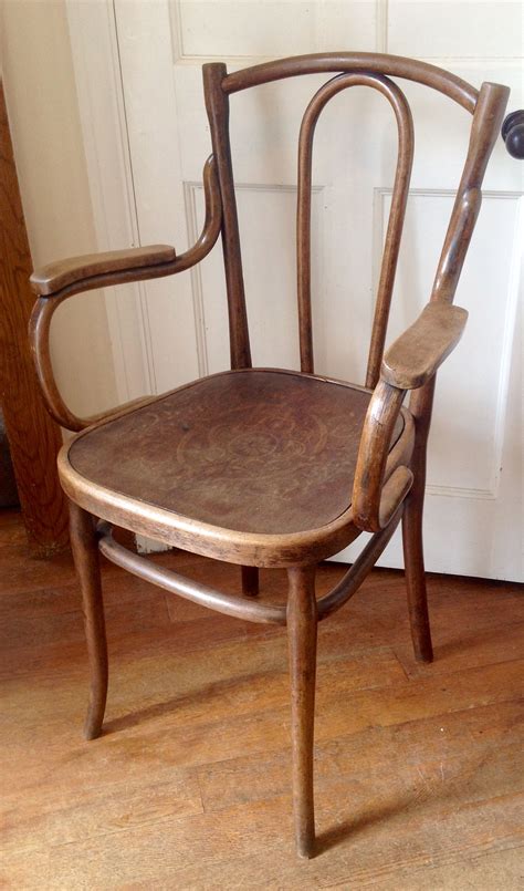 Its, smooth curved silhouette, looks both impossible lovely and. Great antique Austrian bentwood chair. Circa 1890. Sold