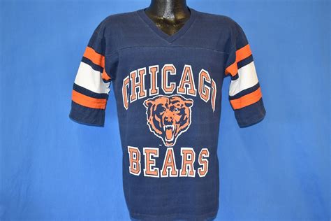 80s Chicago Bears Nfl Jersey Football T Shirt Medium Vintage Etsy