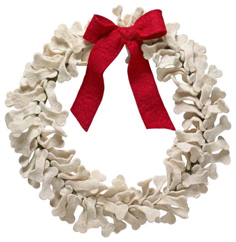 Arcadia Home Dog Bone Wreath With Red Bow View In Your