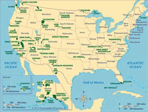 Map Us National Parks