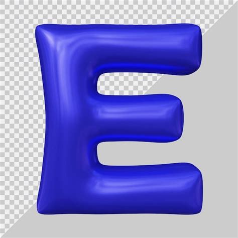 Psd 3d Rendering Of Alphabet Letter E Wi Premium Psd Freepik Psd