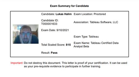 Passed The Tableau Certified Data Analyst