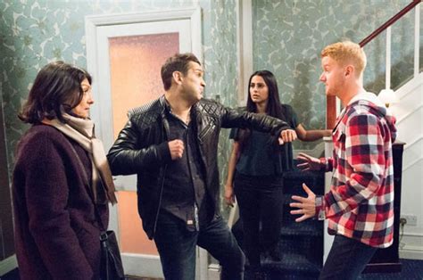 Coronation Street Kal Punches Gary After Catching Him With Alya