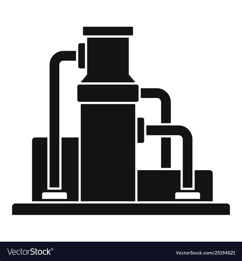 Oil Refinery Icon Simple Style Royalty Free Vector Image