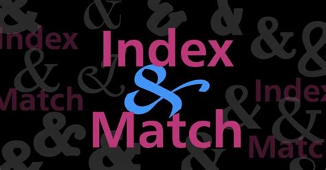 How To Use Index And Match Exceljet