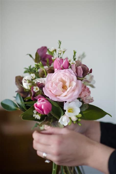 Bridal Bouquet Recipe ~ A Just Picked Posy Of Pinks Bridal Bouquet