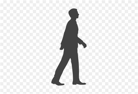 Man Walking Silhouette Person Walking Png Flyclipart